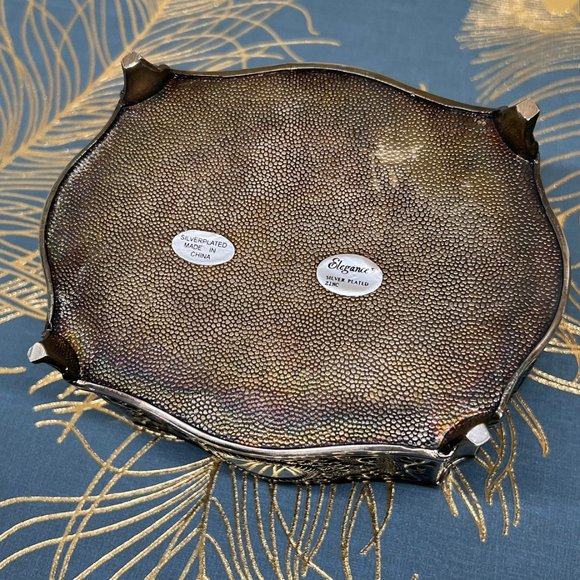 beautiful vintage jewerly box • silver plated zink • by Elegance • {1980} - Picture 4 of 6